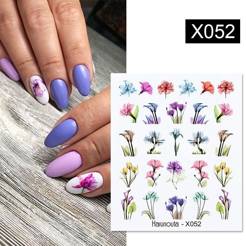 Spring Green Theme Water Decal Stickers for Nail Art