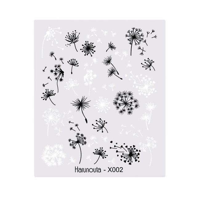 Spring Green Theme Water Decal Stickers for Nail Art
