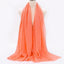 Lightweight Solid Scarf - Premium Cotton Linen Wrap for Women