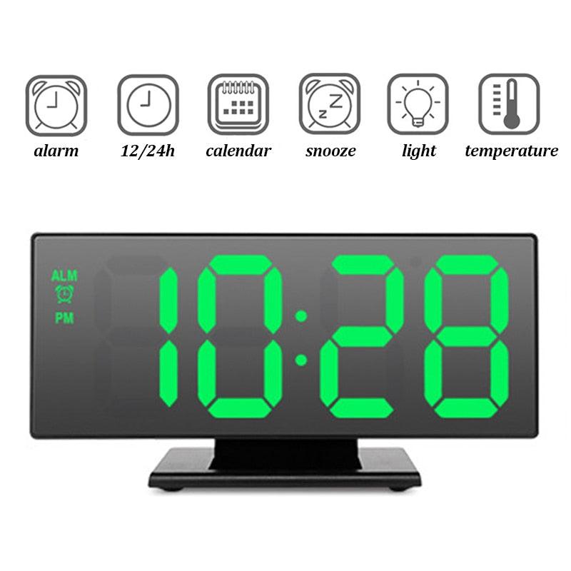 Reloj Despertador Digital Premium con Doble Alarma y Cargador USB