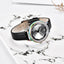 Montre analogique étanche pour femmes au style élégant avec bracelet en cuir