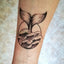 Elegant Black Waterproof Temporary Tattoo Stickers