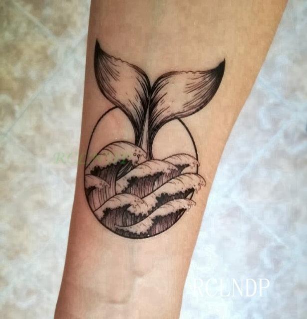 Elegant Black Waterproof Temporary Tattoo Stickers