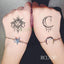 Elegant Black Waterproof Temporary Tattoo Stickers
