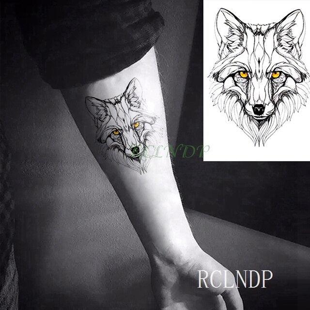Elegant Black Waterproof Temporary Tattoo Stickers