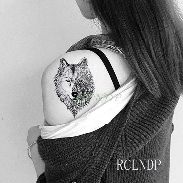 Elegant Black Waterproof Temporary Tattoo Stickers