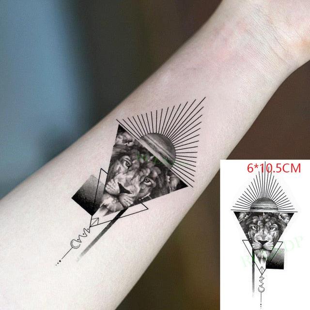 Elegant Black Waterproof Temporary Tattoo Stickers