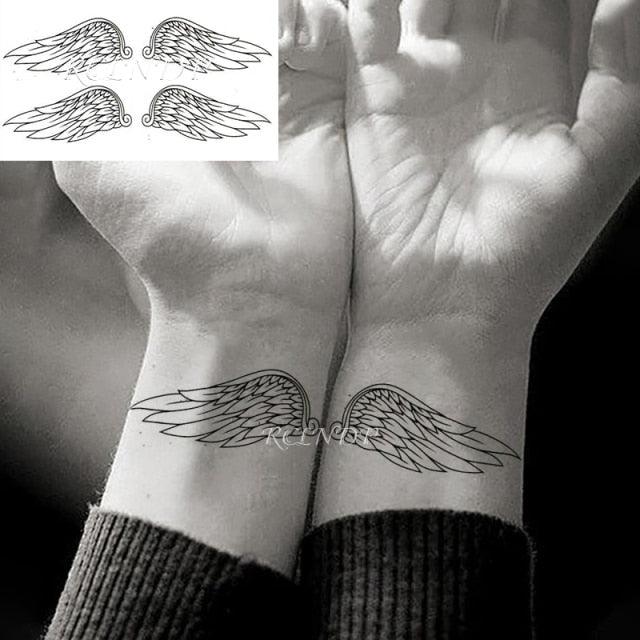 Elegant Black Waterproof Temporary Tattoo Stickers