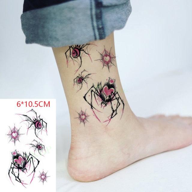 Elegant Black Waterproof Temporary Tattoo Stickers
