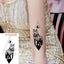 Elegant Black Waterproof Temporary Tattoo Stickers