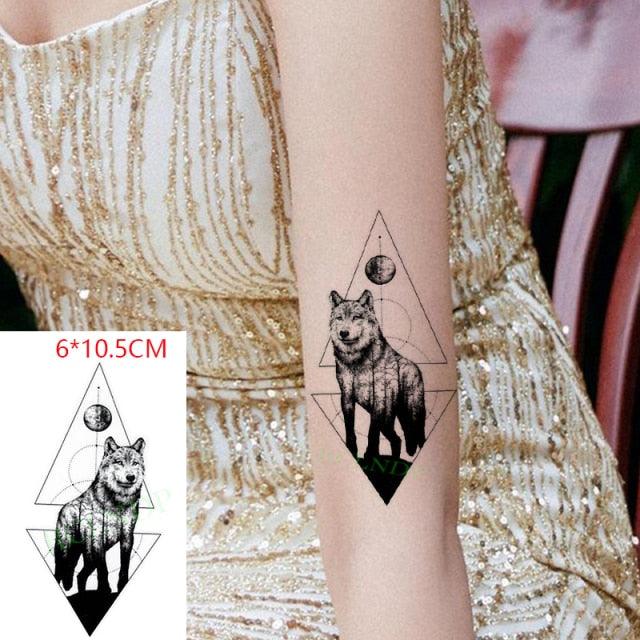 Elegant Black Waterproof Temporary Tattoo Stickers