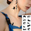Elegant Black Waterproof Temporary Tattoo Stickers