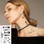 Elegant Black Waterproof Temporary Tattoo Stickers
