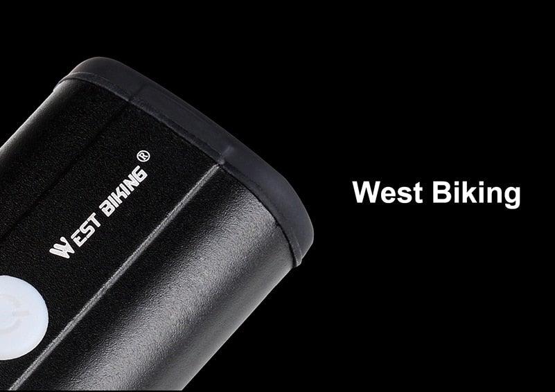 USB Rechargeable LED Front Bicycle Light - Waterproof & Bright