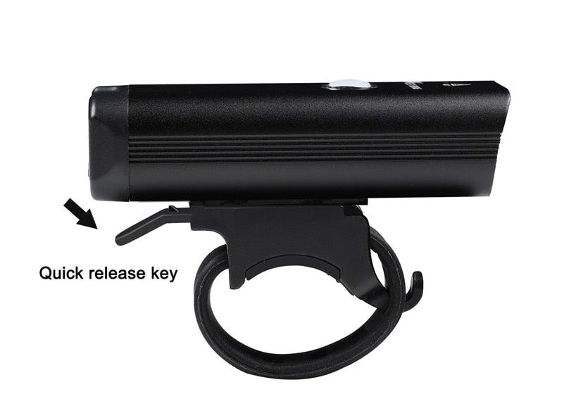 USB Rechargeable LED Front Bicycle Light - Waterproof & Bright