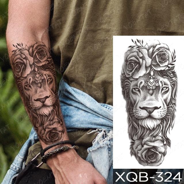 Elegant Black Waterproof Temporary Tattoo Stickers