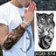 Elegant Black Waterproof Temporary Tattoo Stickers
