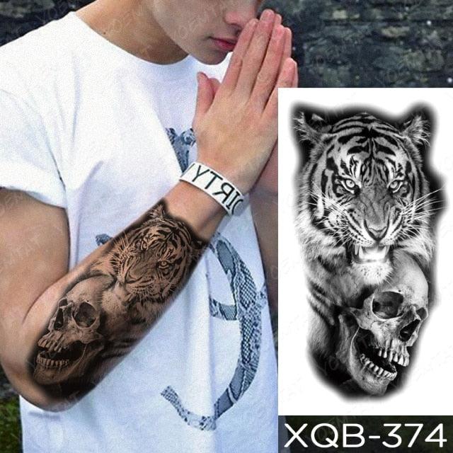 Elegant Black Waterproof Temporary Tattoo Stickers