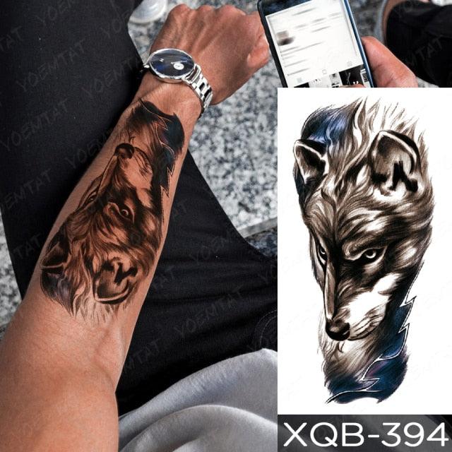 Elegant Black Waterproof Temporary Tattoo Stickers