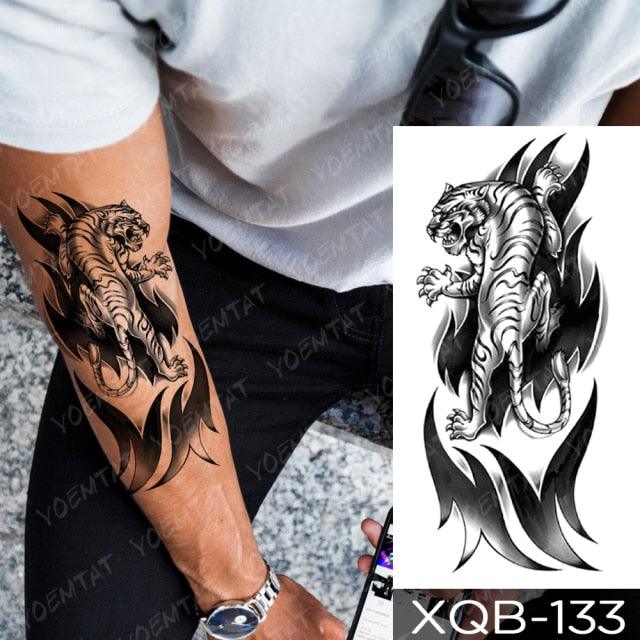 Elegant Black Waterproof Temporary Tattoo Stickers