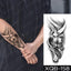 Elegant Black Waterproof Temporary Tattoo Stickers