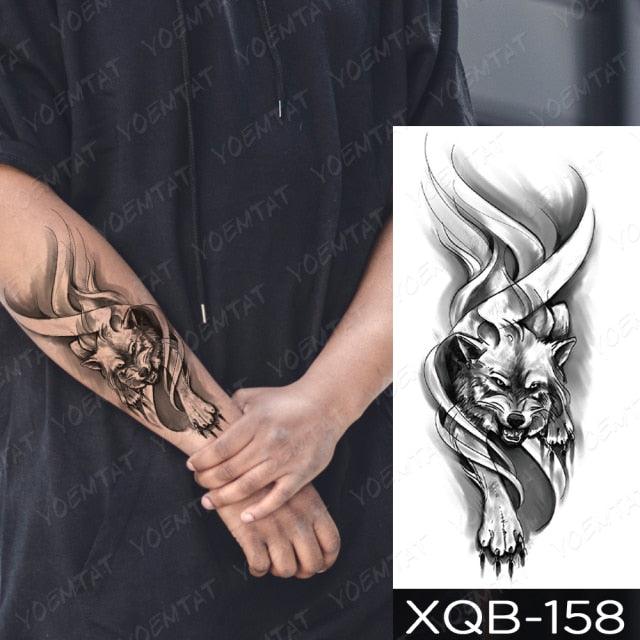 Elegant Black Waterproof Temporary Tattoo Stickers