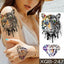 Elegant Black Waterproof Temporary Tattoo Stickers