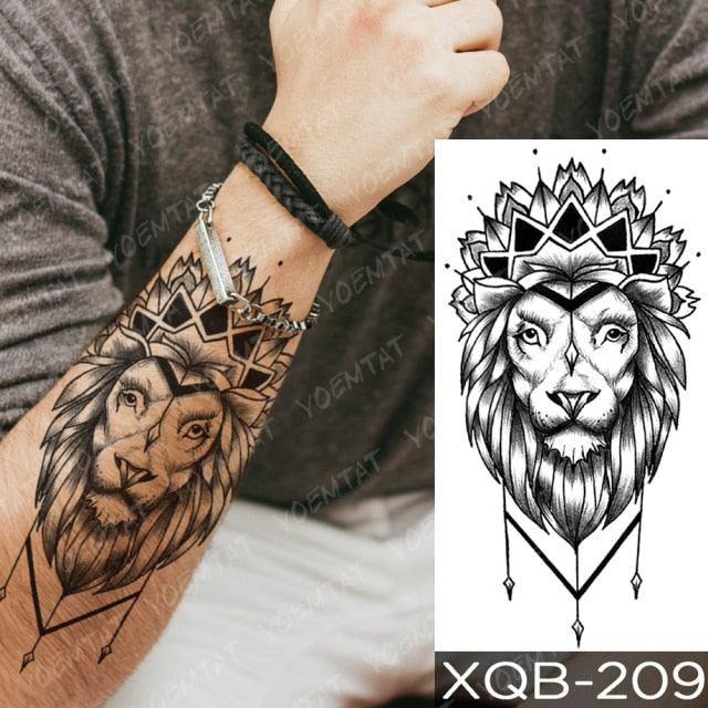 Elegant Black Waterproof Temporary Tattoo Stickers