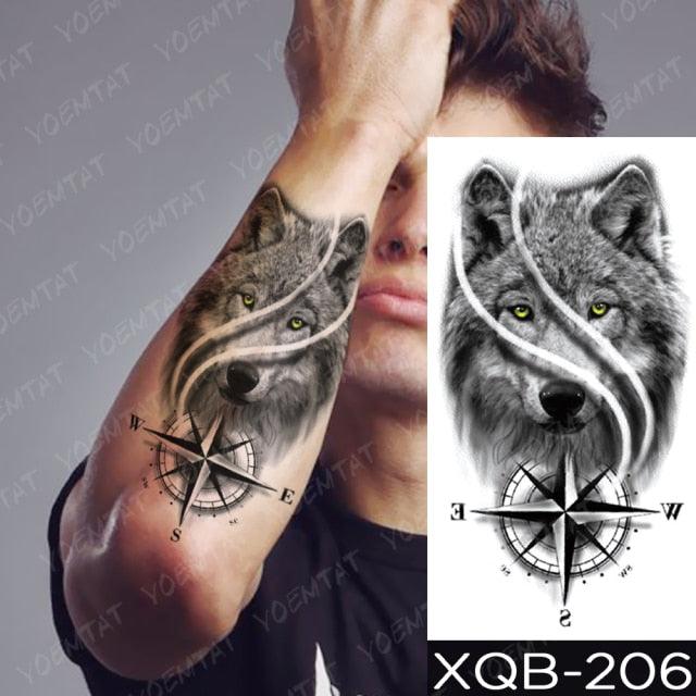 Elegant Black Waterproof Temporary Tattoo Stickers
