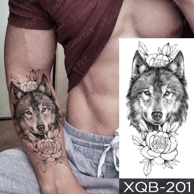 Elegant Black Waterproof Temporary Tattoo Stickers