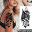 Elegant Black Waterproof Temporary Tattoo Stickers