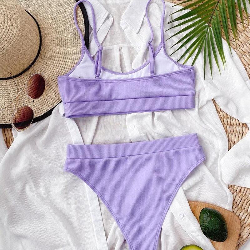 Ensemble de bikini triangle classique Allurelation pour femmes