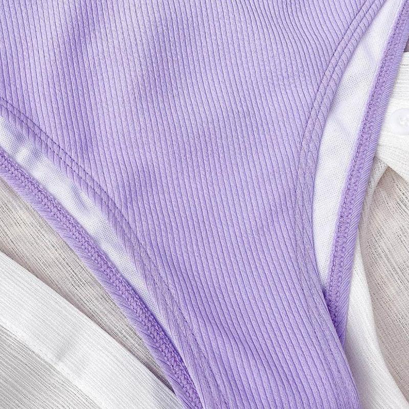 Ensemble de bikini triangle classique Allurelation pour femmes