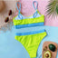 Ensemble de bikini triangle classique Allurelation pour femmes