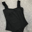 Elegant Black One-Piece Swimsuit with Ruffles