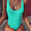 Elegant Black One-Piece Swimsuit with Ruffles
