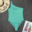 Elegant Black One-Piece Swimsuit with Ruffles