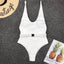 Elegant Black One-Piece Swimsuit with Ruffles