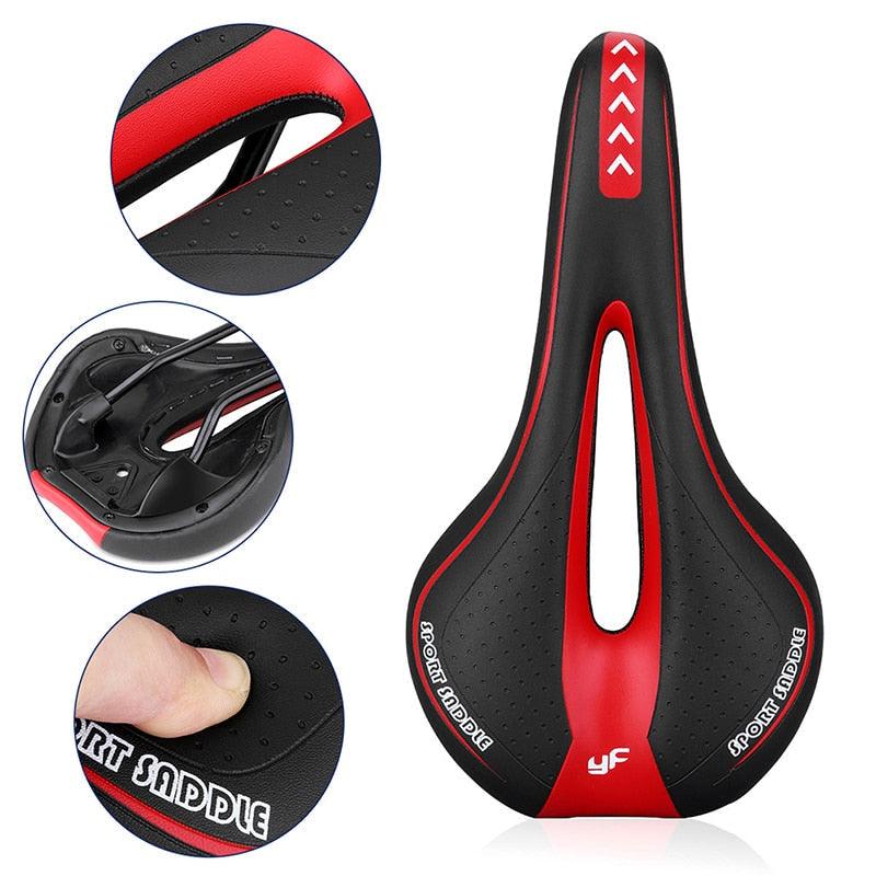 Selle de vélo en gel confort pour VTT et vélos de route