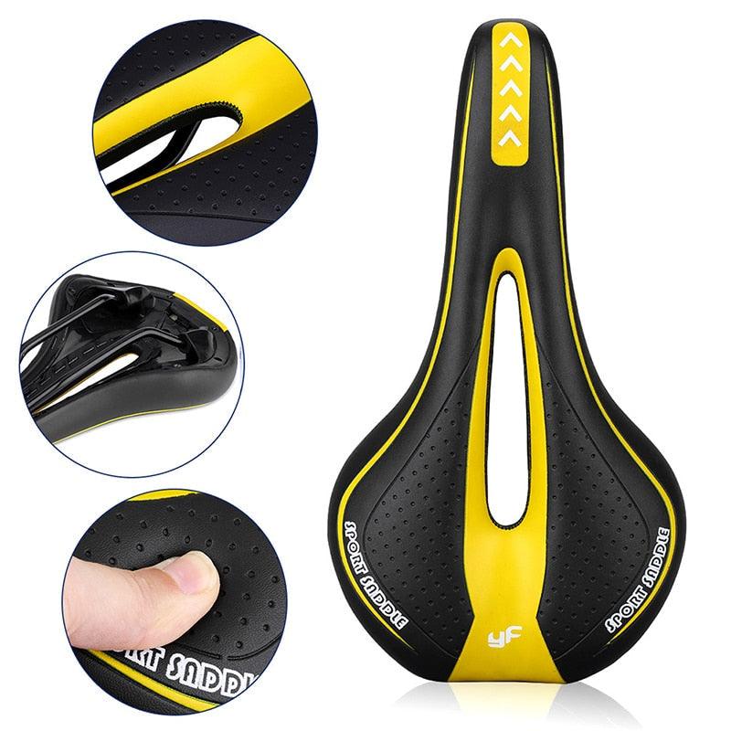 Selle de vélo en gel confort pour VTT et vélos de route
