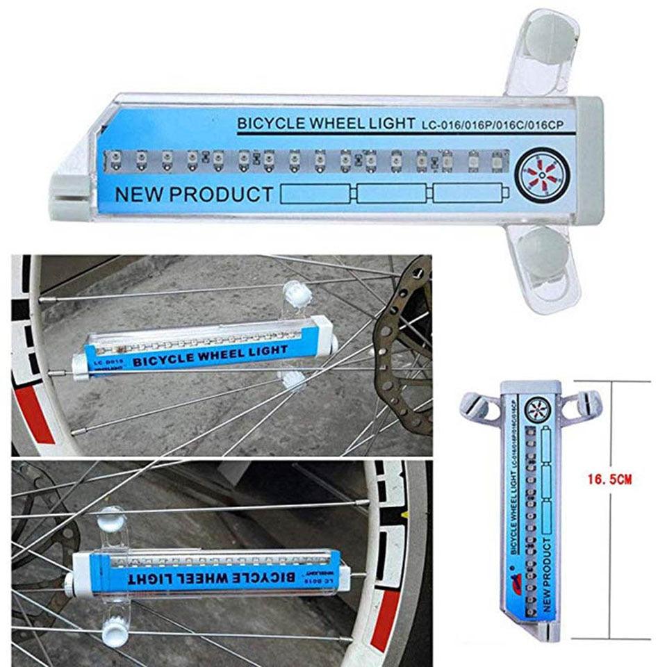 Lumière de rayon de vélo LED avec 32 motifs pour une visibilité accrue