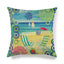 Funda de Cojín de Vida Marina Premium - Decoración de Lino Suave
