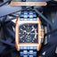 Montre analogique à quartz pour homme élégante avec fonctionnalités lumineuses