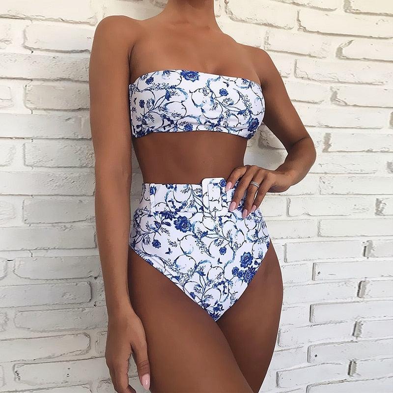 Ensemble de bikini taille haute premium pour femmes