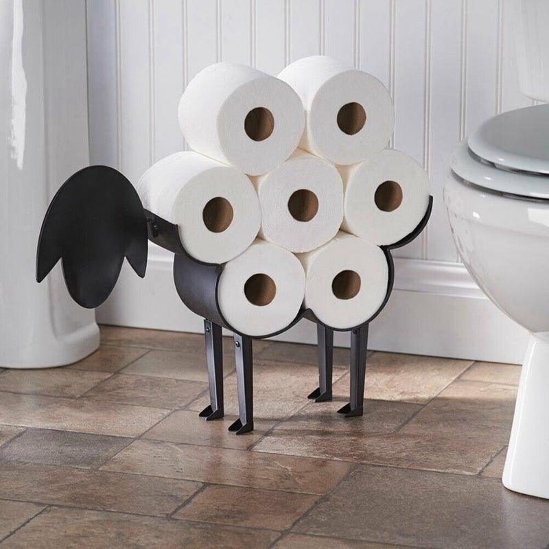 Porte-papier toilette en forme de mouton pour des salles de bains charmantes