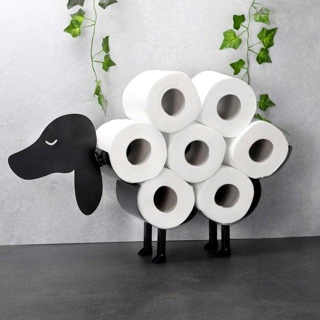 Porte-papier toilette en forme de mouton pour des salles de bains charmantes