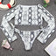 Conjunto de Bikini de Manga Larga con Estampado de Tigre para Mujeres