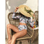 Conjunto de Bikini de Manga Larga con Estampado de Tigre para Mujeres