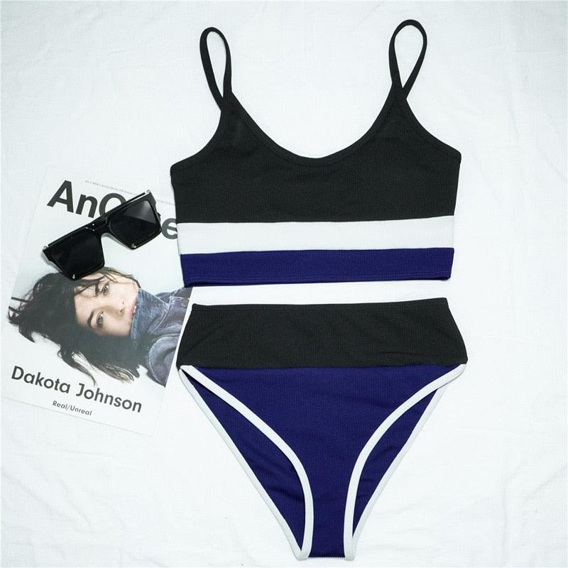 High Waist Push Up Bikini Set for Women