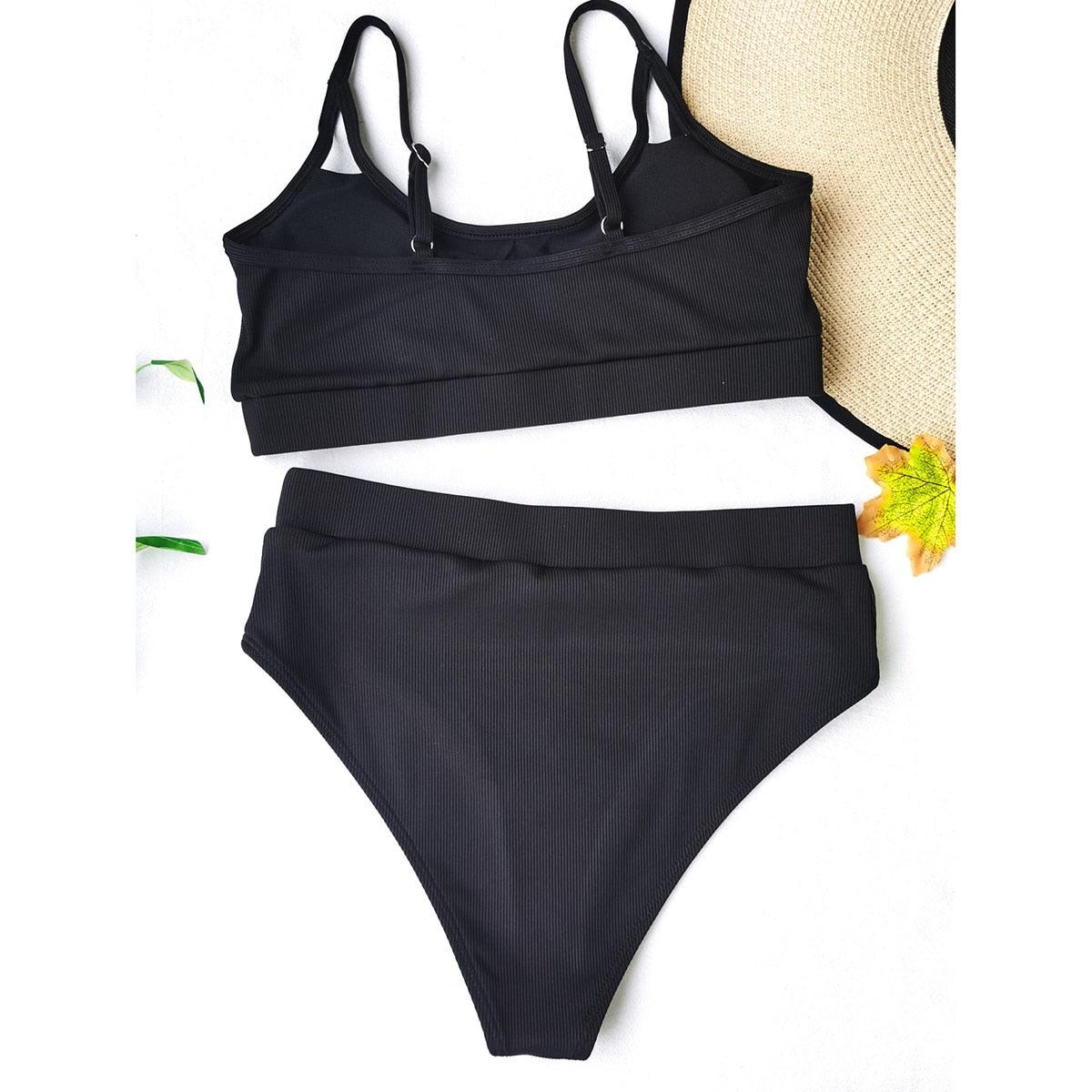 High Waist Push Up Bikini Set for Women